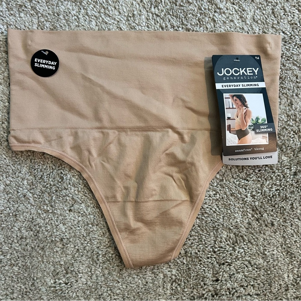 Slimming waist control nude thong